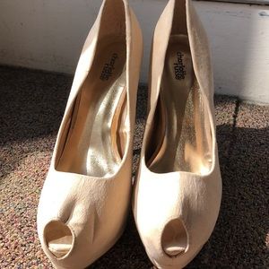 Nude Charlotte Russe high heels